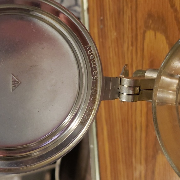 German Beer Stein Glass Pewter Lid - Picture 4 of 10